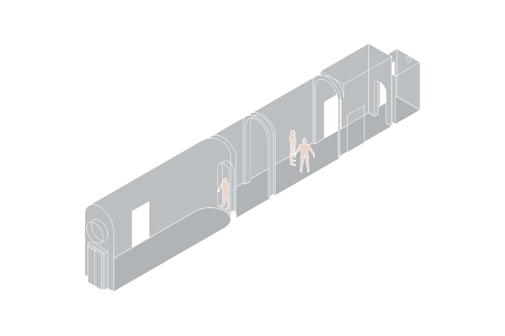 Antonino Cardillo, Specus Corallii, Cattedrale di Trapani, 2016. Scale. Drawing: Evdoxia Karageorgi and Konstantina Vasileiadou