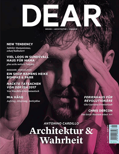 L’architetto siciliano Antonino Cardillo dentro lo Specus Corallii fotografato da Cyrill Matter per la copertina del primo numero della rivista berlinese DEAR Magazin.