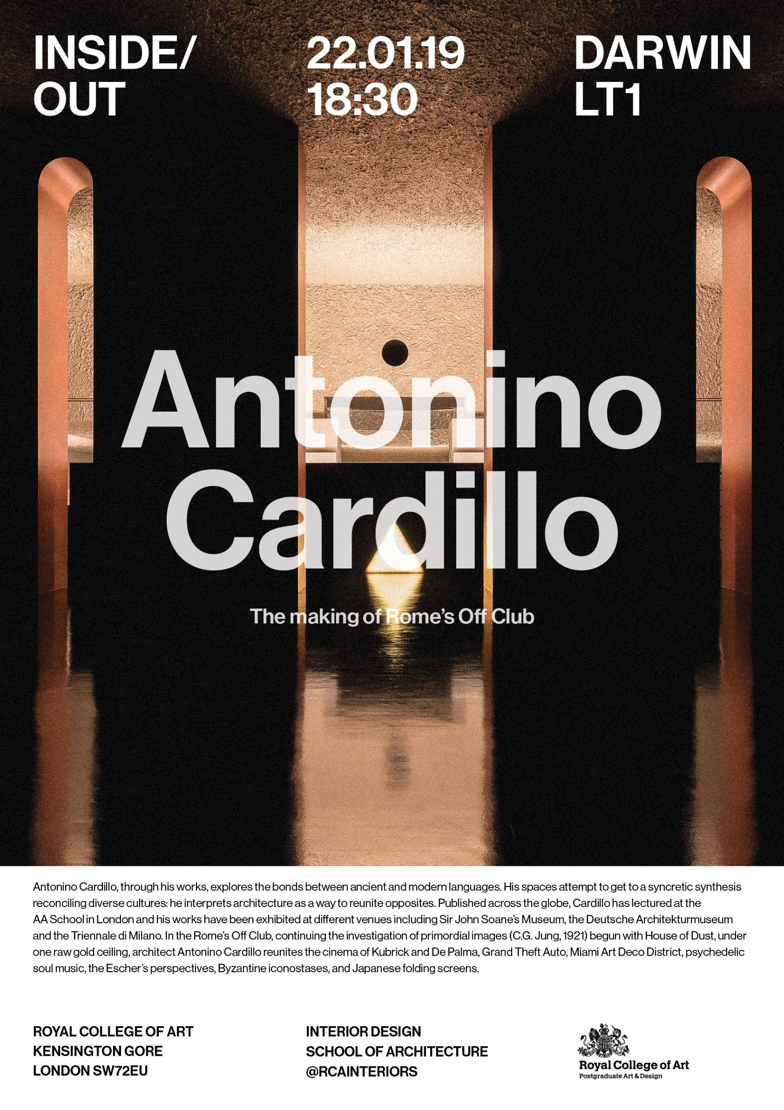 RCA Inside/Out poster on Antonino Cardillo RCA Inside/Out poster on Antonino Cardillo
