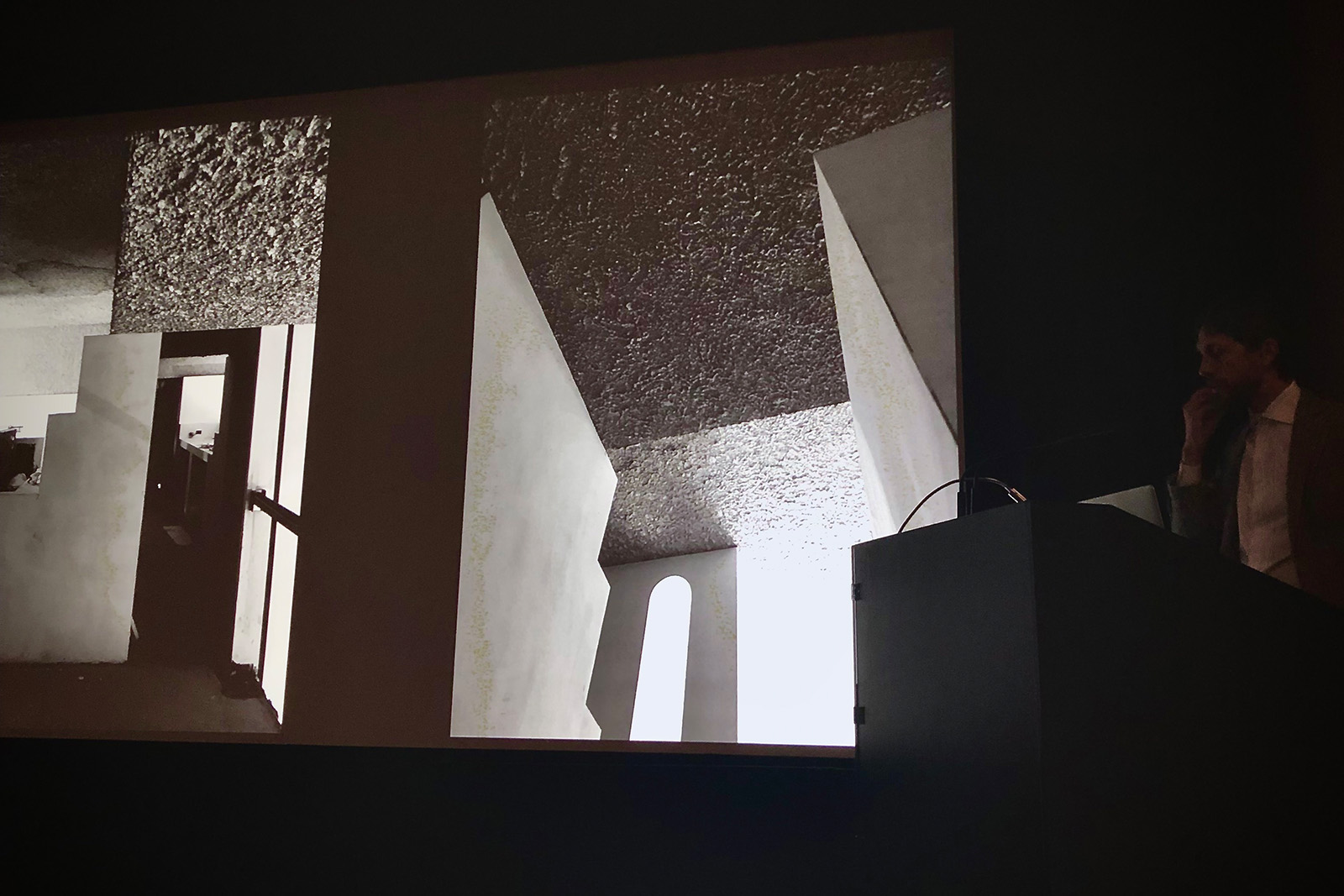 Antonino Cardillo at the Royal College of Art lecture theatre 1 Antonino Cardillo at the Royal College of Art lecture theatre 1