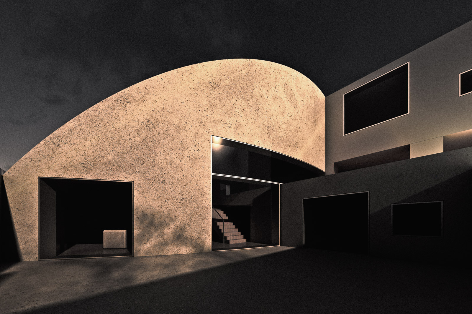 Concrete Moon House Concrete Moon House